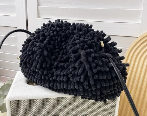 Plush Cloud Dumpling Crossbody Bag