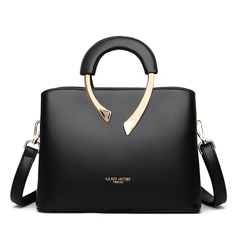 Leather Casual Crossbody Tote