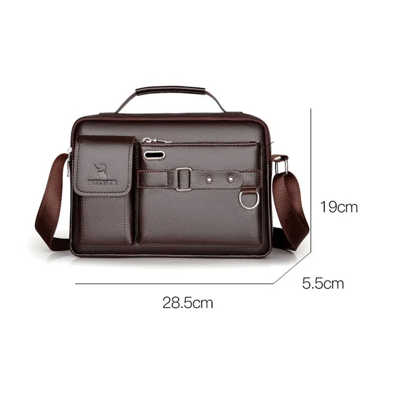 Men's PU Leather iPad Crossbody Bag
