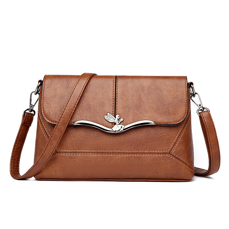 Soft Leather Fashion Tote Crossbody