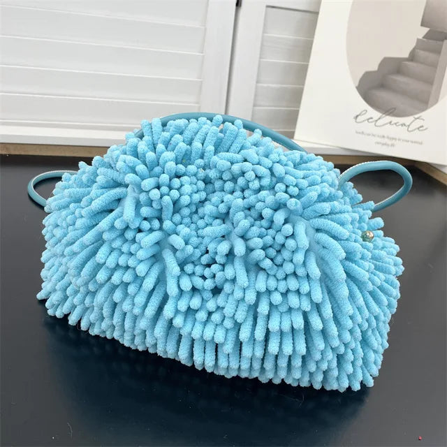 Plush Cloud Dumpling Crossbody Bag