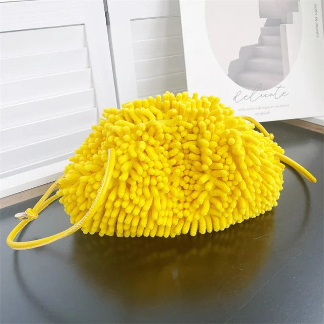Plush Cloud Dumpling Crossbody Bag