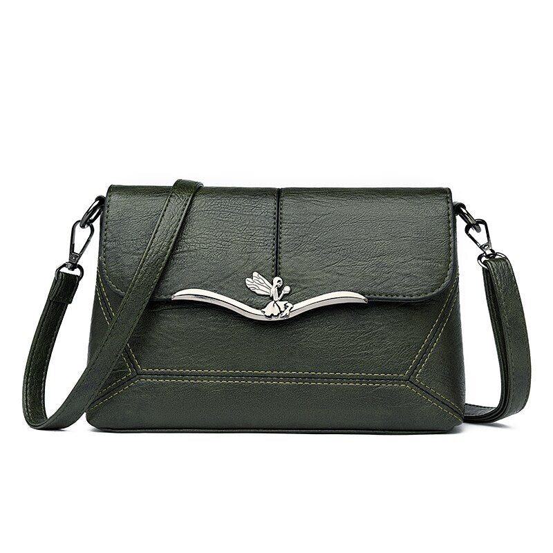 Soft Leather Fashion Tote Crossbody