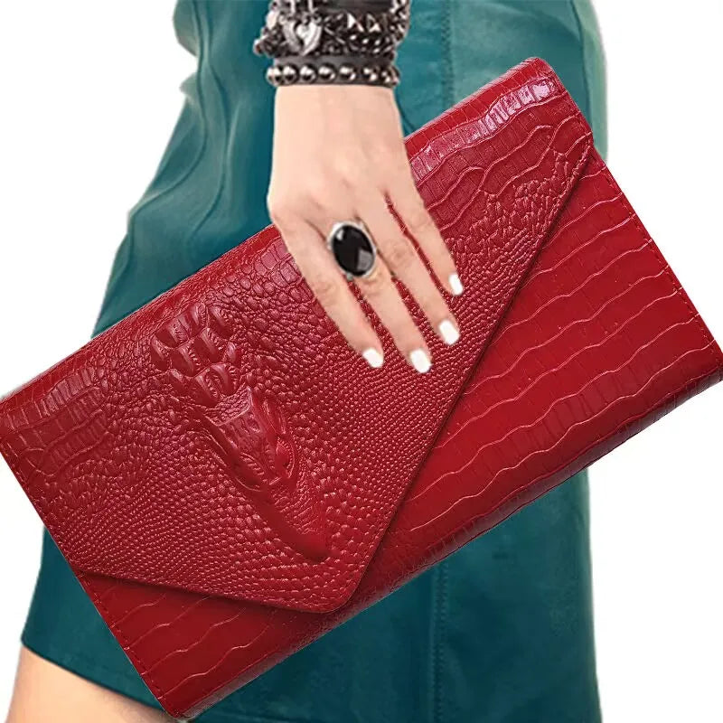 Snakeskin Chain Crossbody Messenger Bag