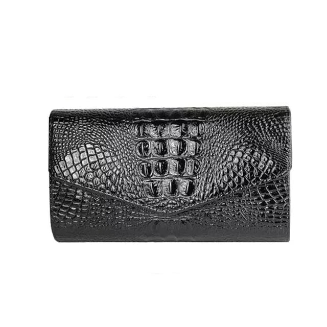 Snakeskin Chain Crossbody Messenger Bag