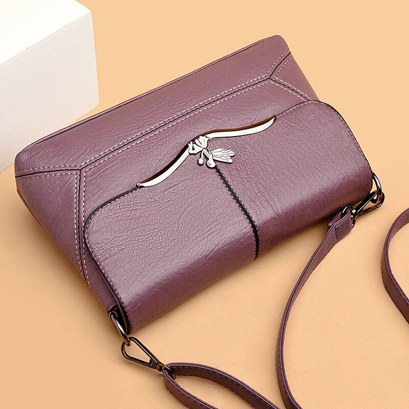Soft Leather Fashion Tote Crossbody