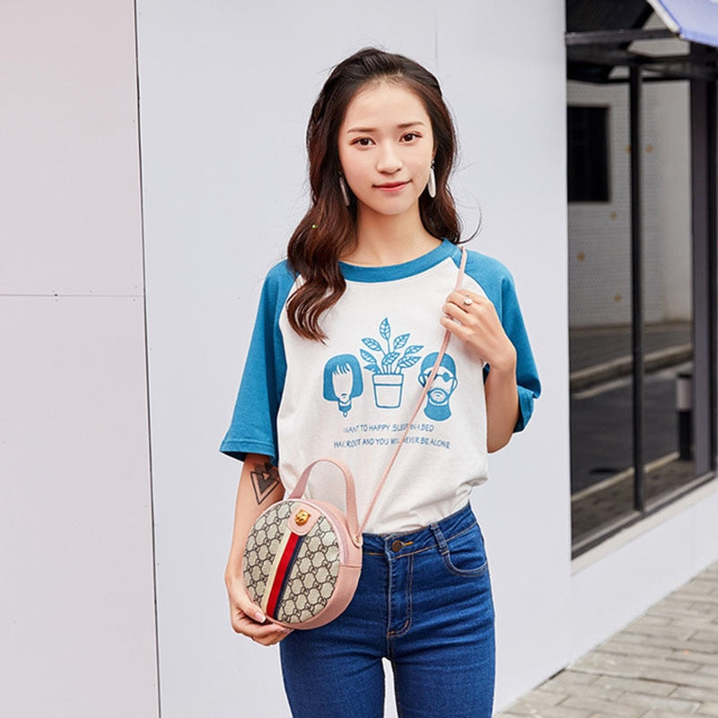 Tiger Head PU Leather Crossbody Bag