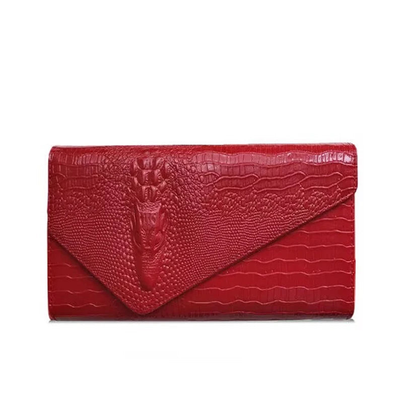 Snakeskin Chain Crossbody Messenger Bag