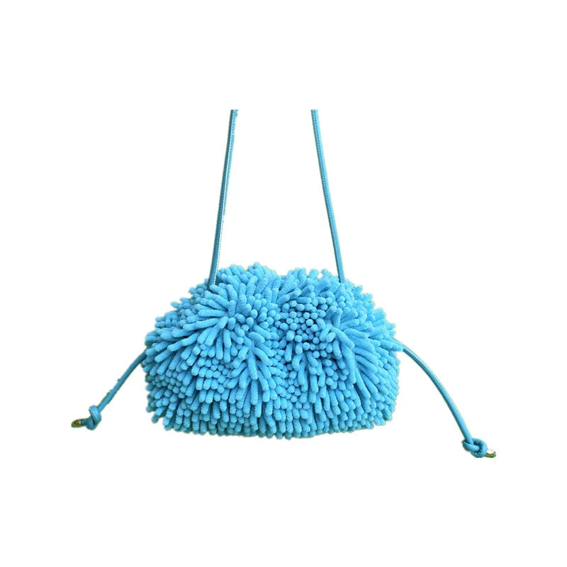 Plush Cloud Dumpling Crossbody Bag