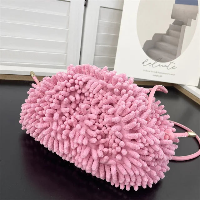 Plush Cloud Dumpling Crossbody Bag