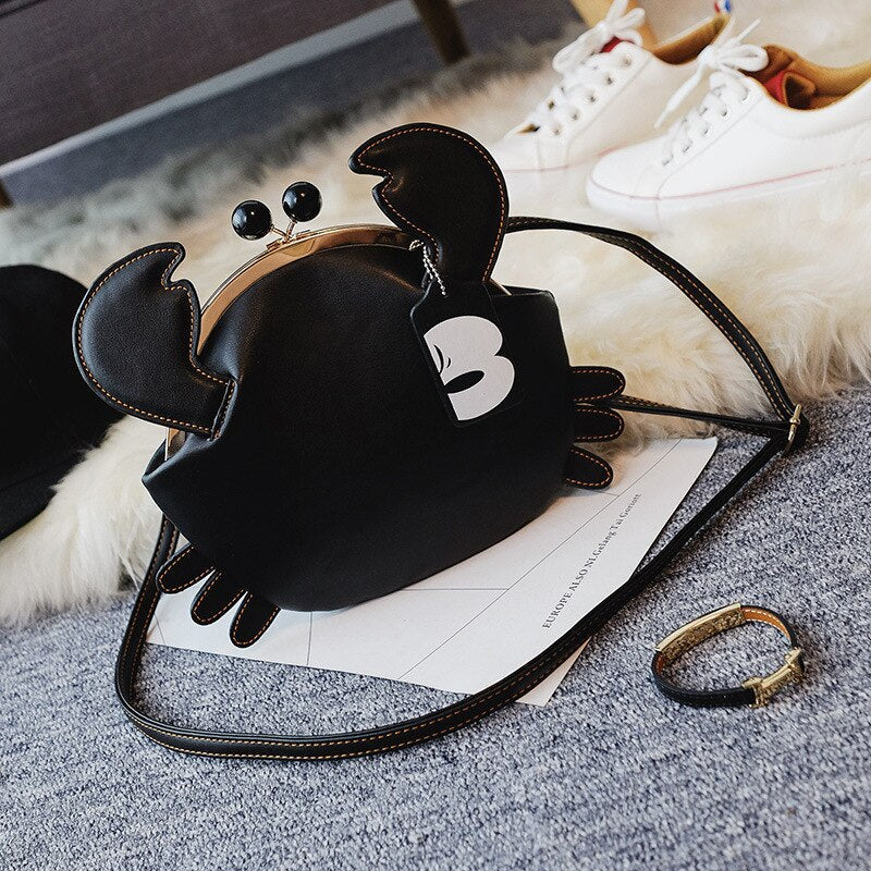 Crab Shaped Crossbody Messenger Bag