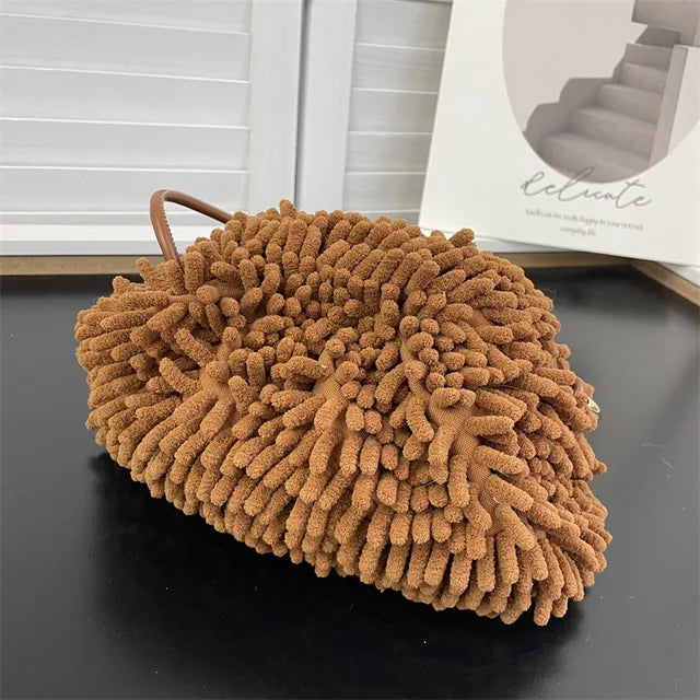 Plush Cloud Dumpling Crossbody Bag