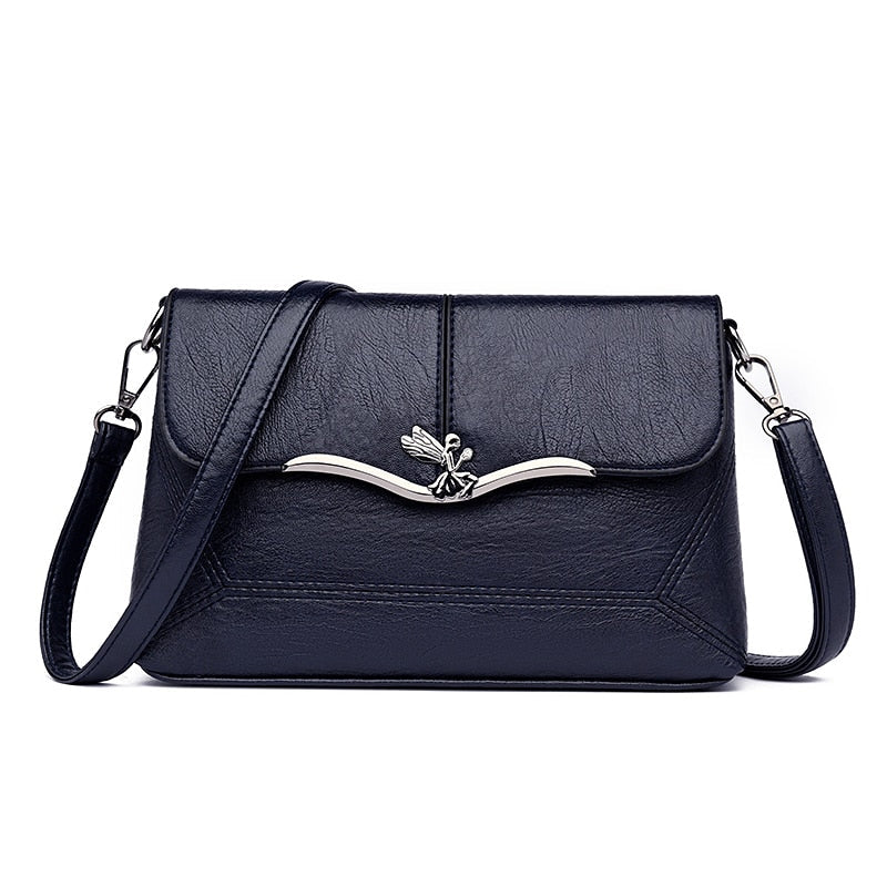 Soft Leather Fashion Tote Crossbody