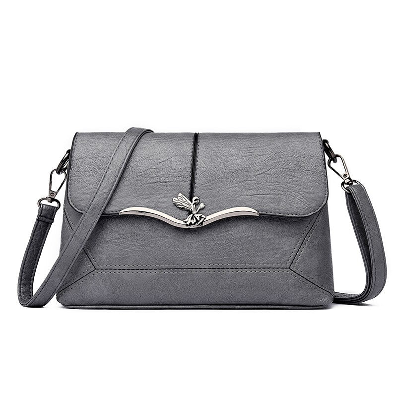 Soft Leather Fashion Tote Crossbody