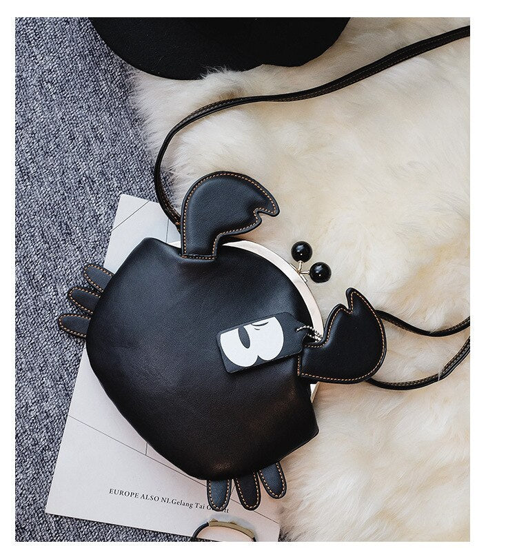 Crab Shaped Crossbody Messenger Bag