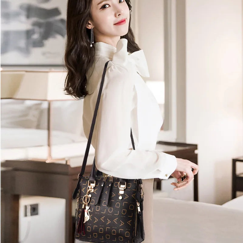 Vento Marea PU Leather Crossbody Tote