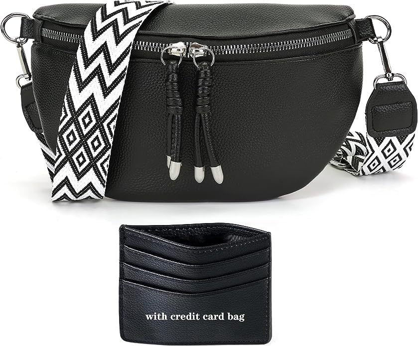 Wide Strap Modern Crossbody Bag