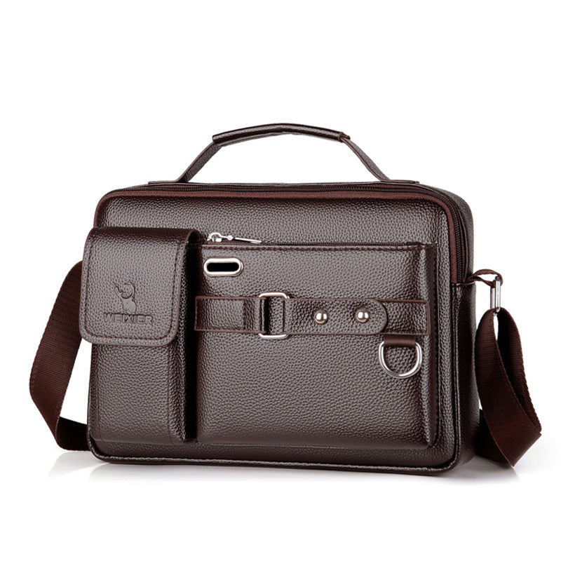 Men's PU Leather iPad Crossbody Bag