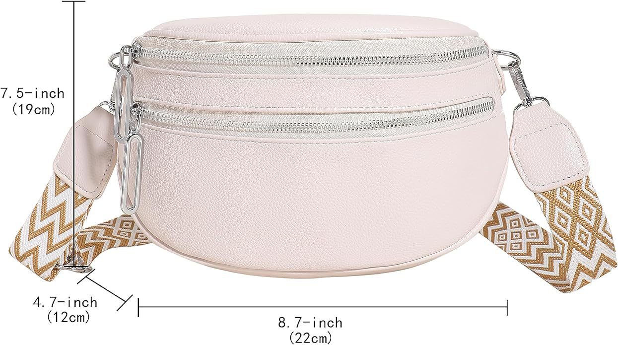 Wide Strap Modern Crossbody Bag