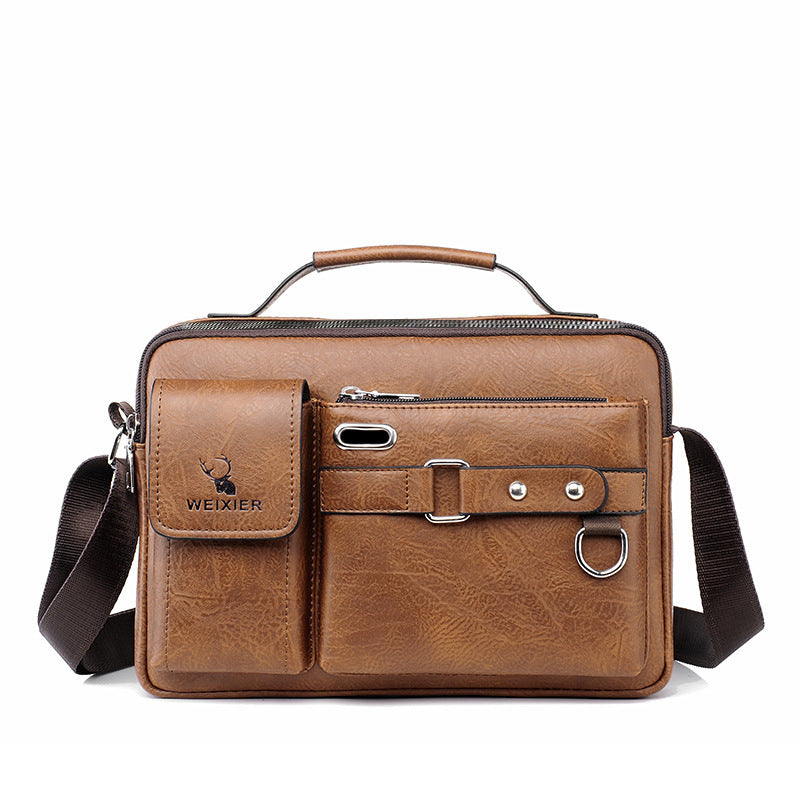 Men's PU Leather iPad Crossbody Bag