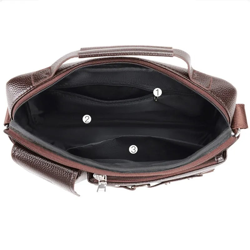 Men's PU Leather iPad Crossbody Bag