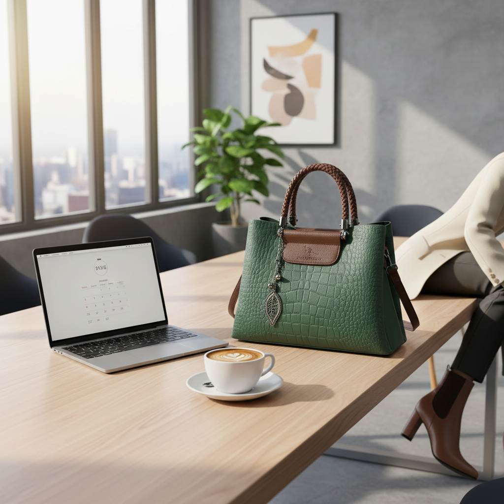 Soft Leather Crossbody Tote