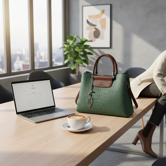 Soft Leather Crossbody Tote